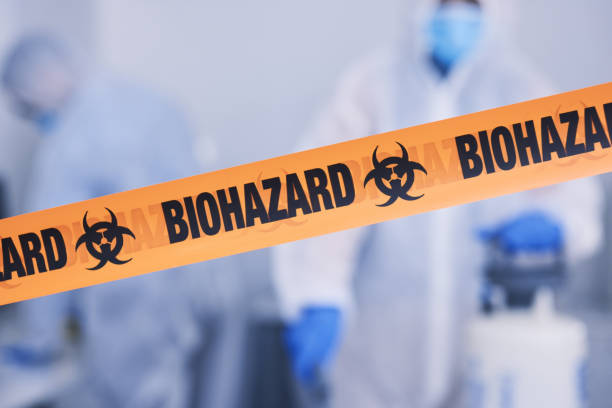 Professional Biohazard Cleanup technician working in Palm Beach Gardens, FL
